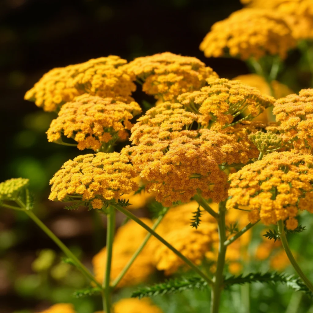 Gelbe Blüten im Sonnenschein