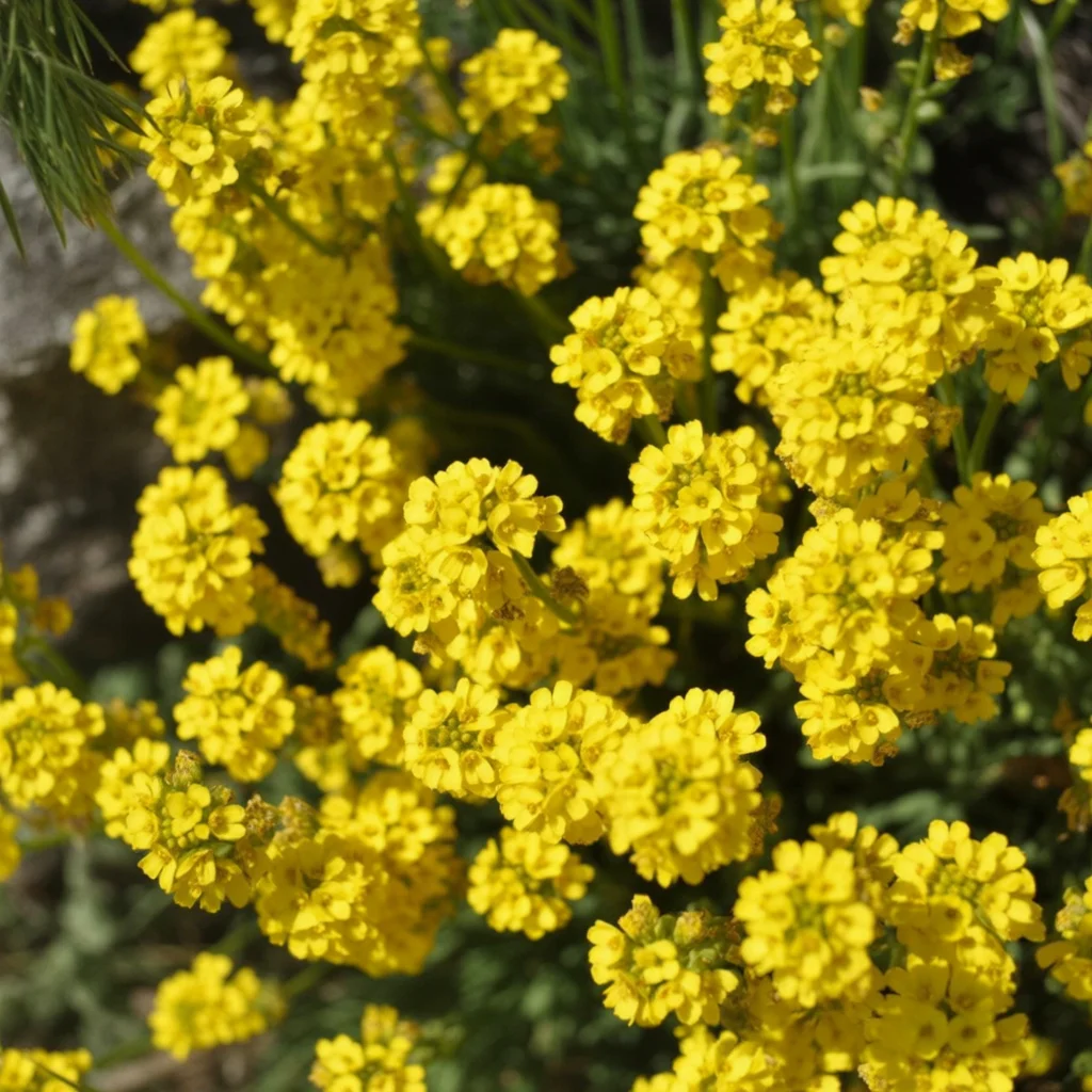 Gelbe Blumen in voller Blüte
