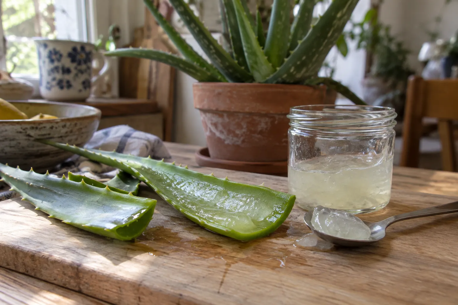 Aloe vera Gel selber machen: vom Blatt zum reinen Gel