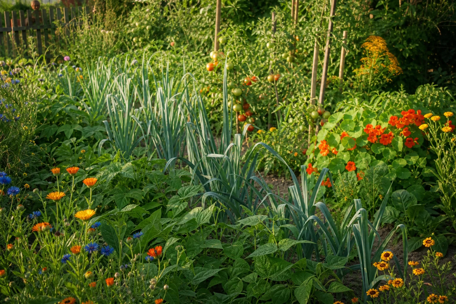 Blumen ins Gemüsebeet: 7 gute Gründe, vom strikten Reihenbeet abzukommen