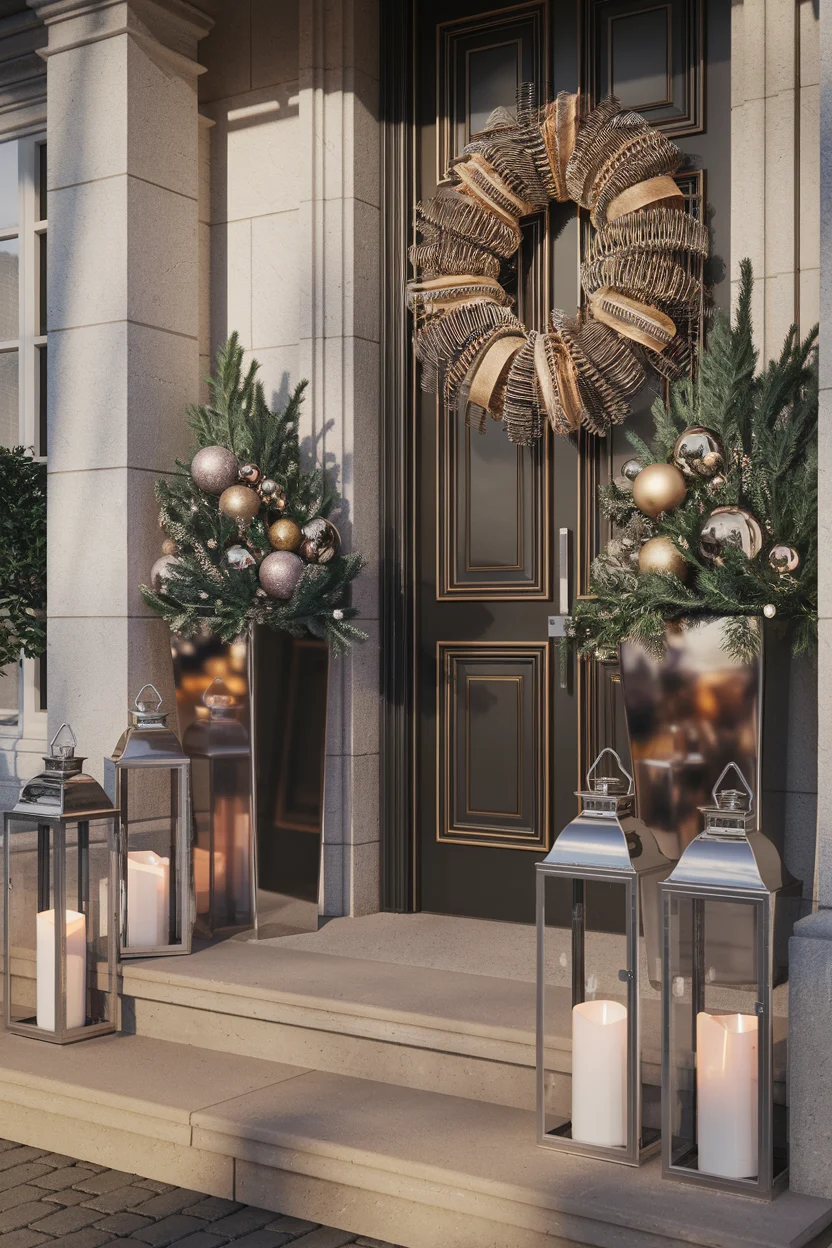 Verleihen Sie Ihrem Eingang Eleganz mit Metallic-Accessoires
