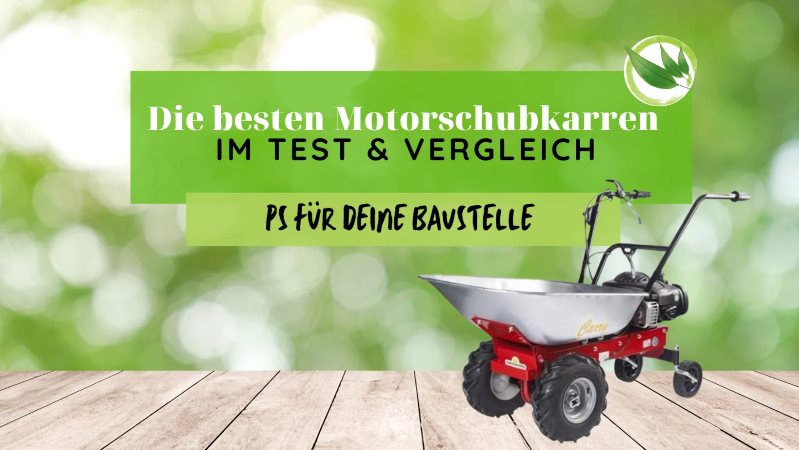 Motorschubkarren Test 2026: Diese Testsieger bieten ideale Unterstützung bei schweren Lasten