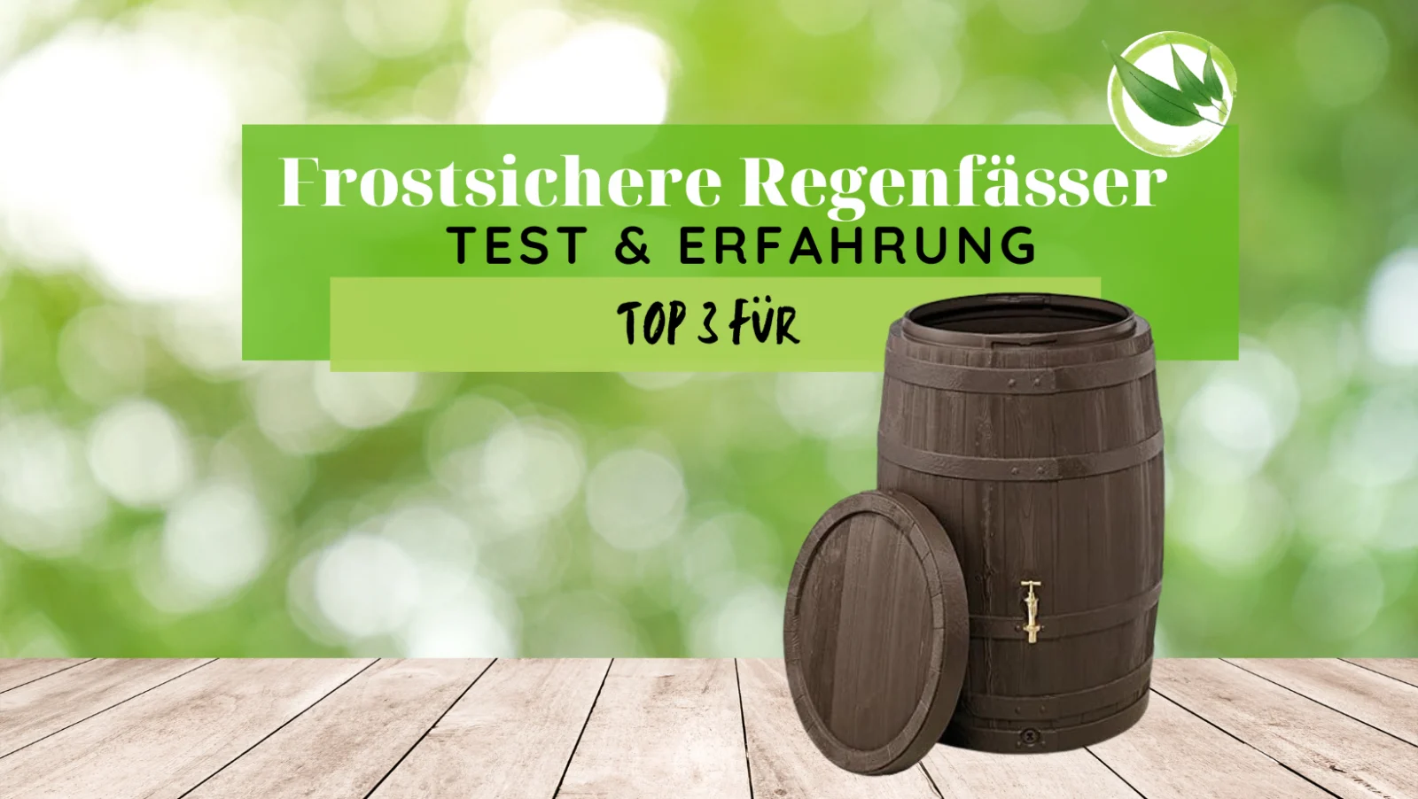 Frostsichere Regenfässer Test & Erfahrung: Top 3 für 2026