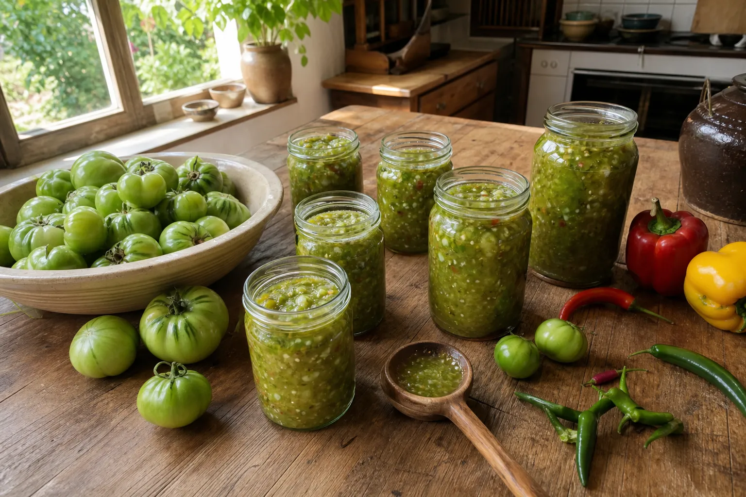Salsa aus grünen Tomaten: die unreife Ernte vor dem Frost retten