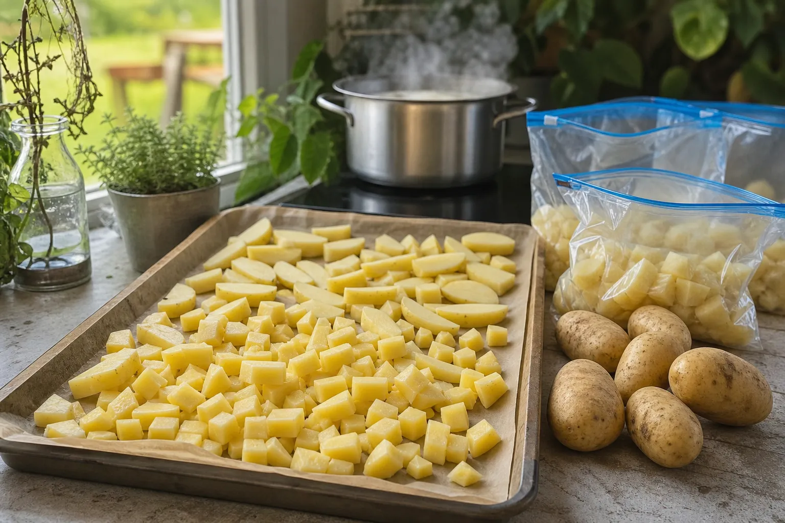 Kartoffeln einfrieren: So werden sie nicht schwarz oder matschig