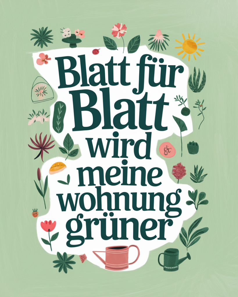 Wohnung wird grüner mit Pflanzenmotiven.