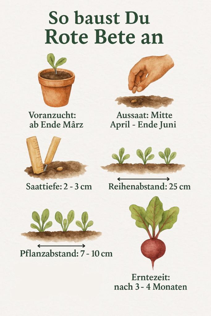 Anleitung: Rote Bete anbauen und ernten.
