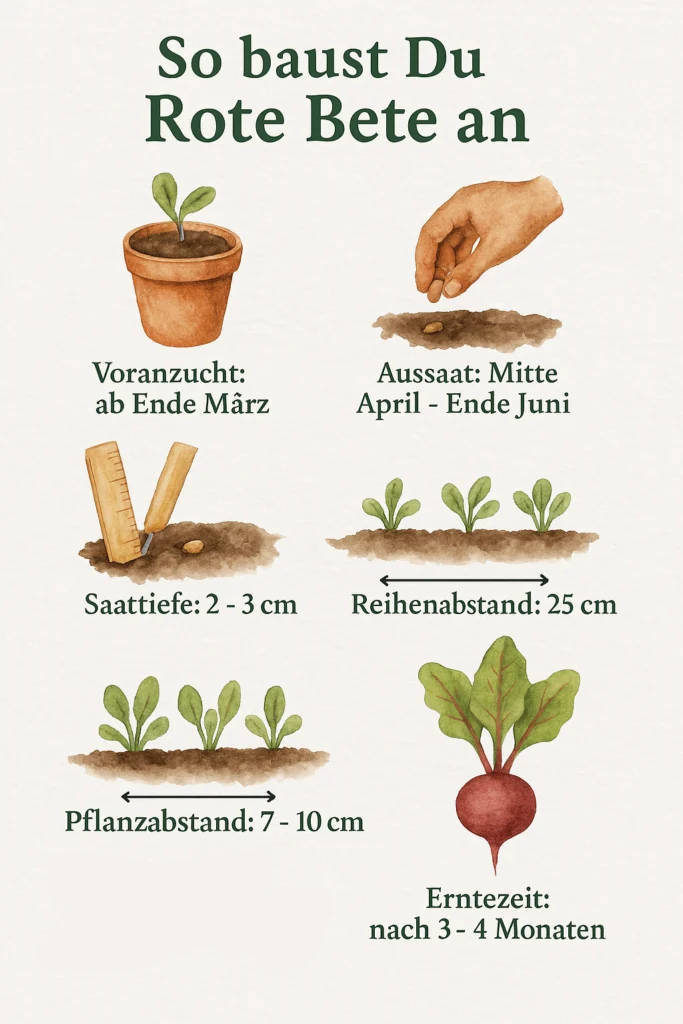 Anleitung: Rote Bete anbauen und ernten.
