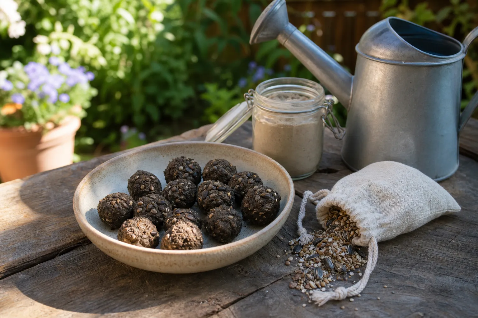 Saatbomben für Wildblumen: Anleitung, Rezepte und Recht