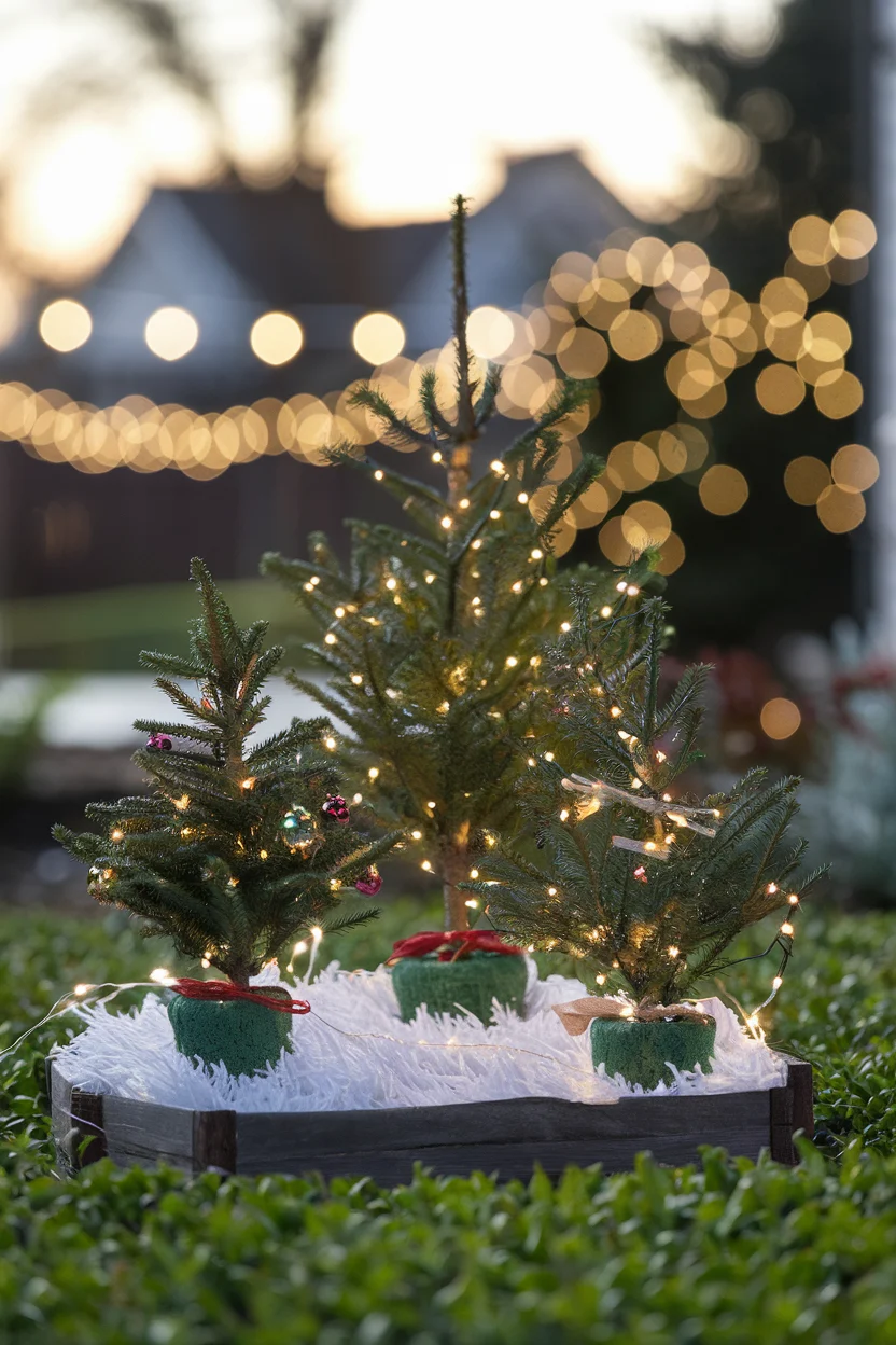 Weihnachtsbäume im Miniaturformat