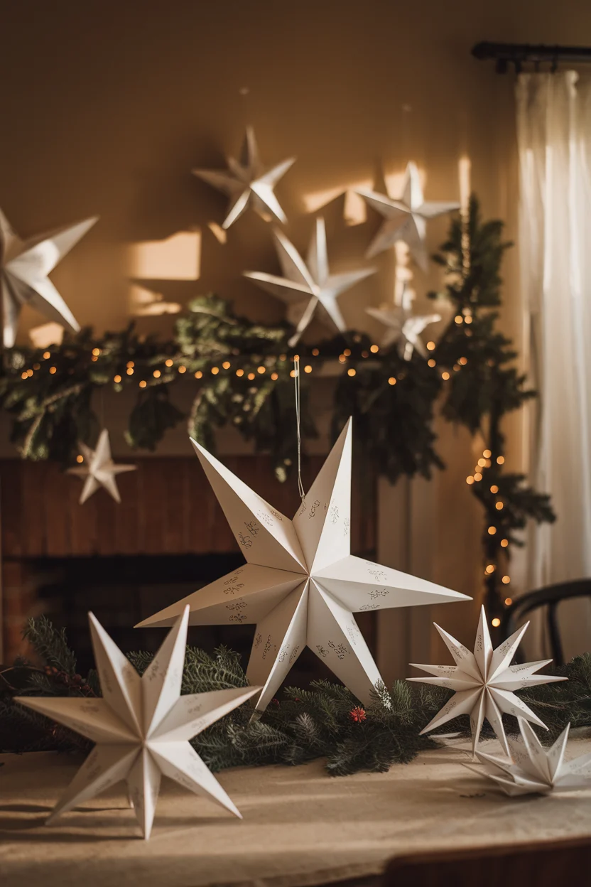 DIY-Sterne aus Papier als kreative Deko