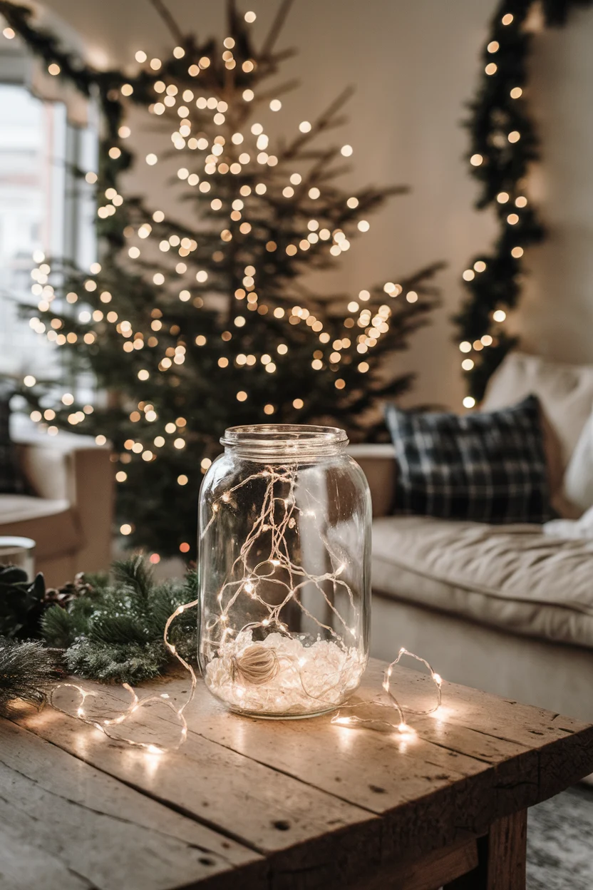 Stimmungsvolle Lichterketten im Glas