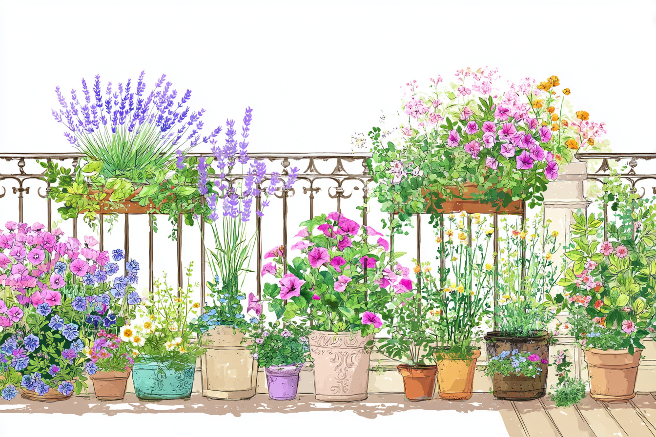 9 kreative Ideen für Blumenkästen, die deinen Balkon mit Pflanzen verschönern