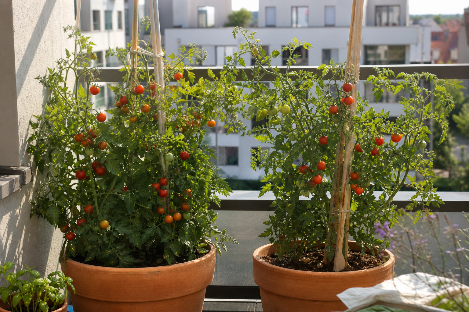 Tomaten im Kübel auf dem Balkon: was wirklich zählt für eine üppige Ernte