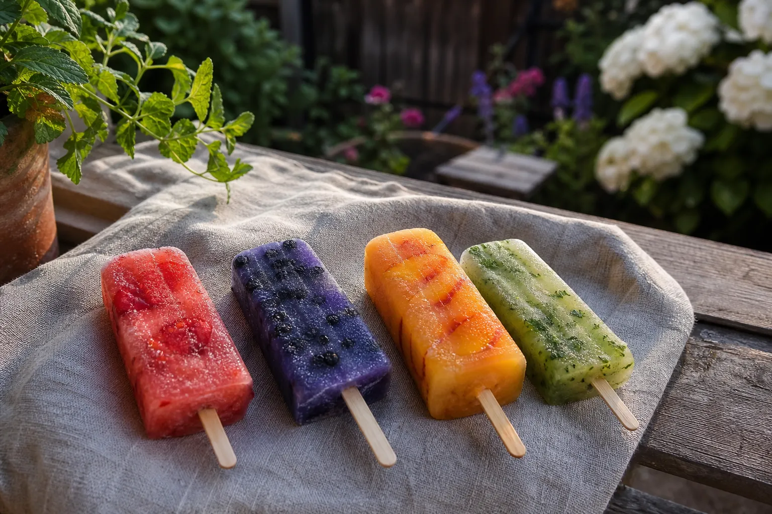 Eis am Stiel aus dem eigenen Beet: Rezepte mit Ernte, Kräutern und Joghurt