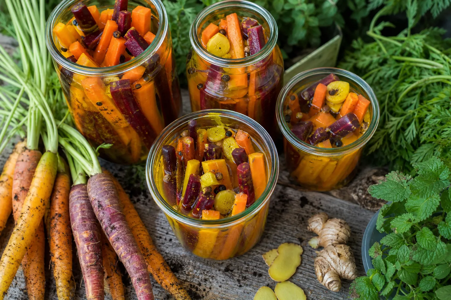 Möhren schnell einlegen: würzige Kühlschrank-Pickles aus der eigenen Ernte