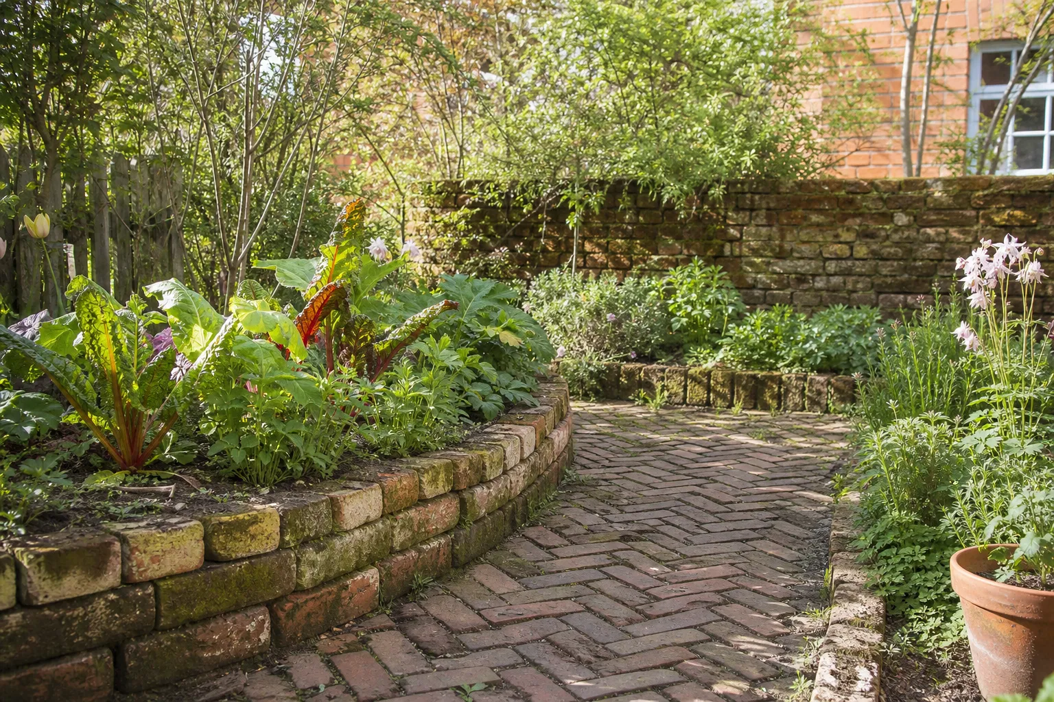 Alte Ziegelsteine im Garten wiederverwenden: Ideen mit Mehrwert
