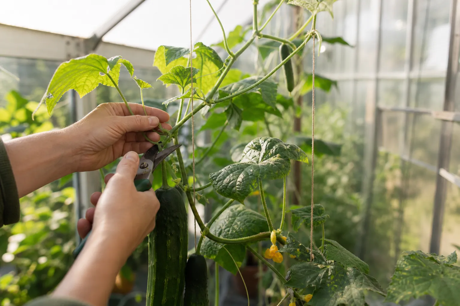 Gurken ausgeizen und schneiden: Wann es sich lohnt und wann nicht