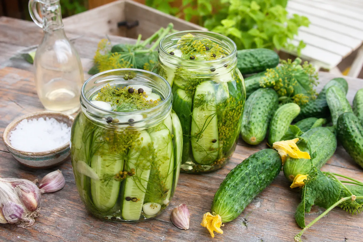 Gurken in 5 Minuten einlegen: knackige Kühlschrank-Pickles ohne Einkochen