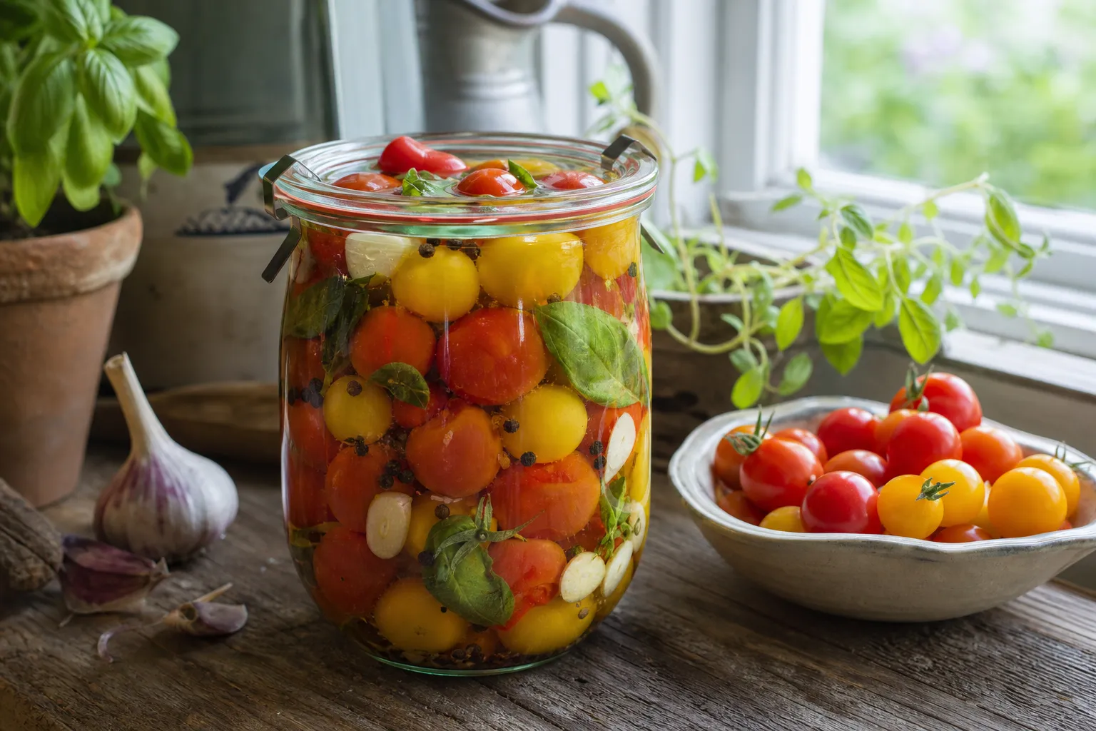 Kirschtomaten schnell einlegen: Kühlschrank-Pickles ohne Einkochen