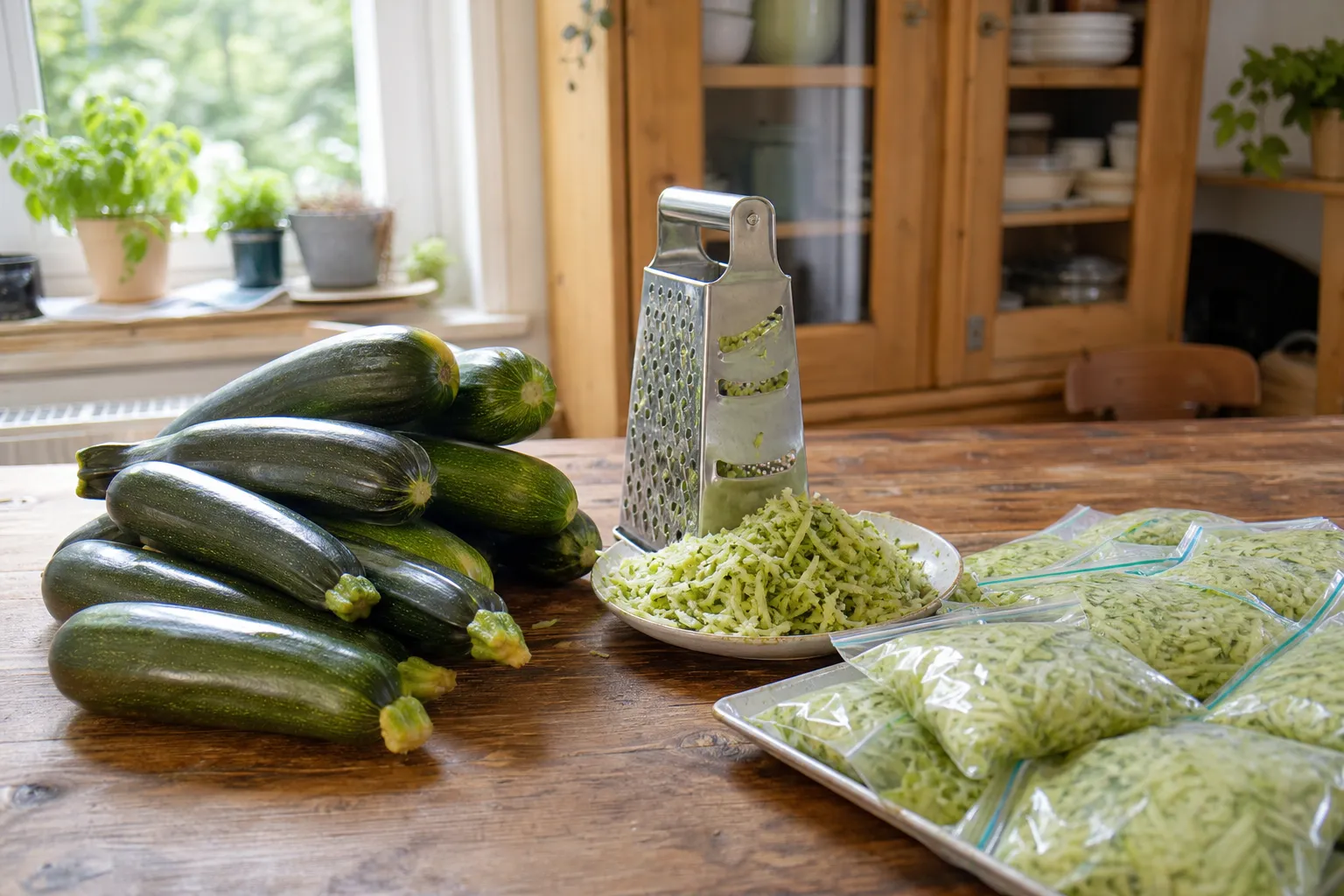Zucchini einfrieren ohne Blanchieren: die schnelle Methode