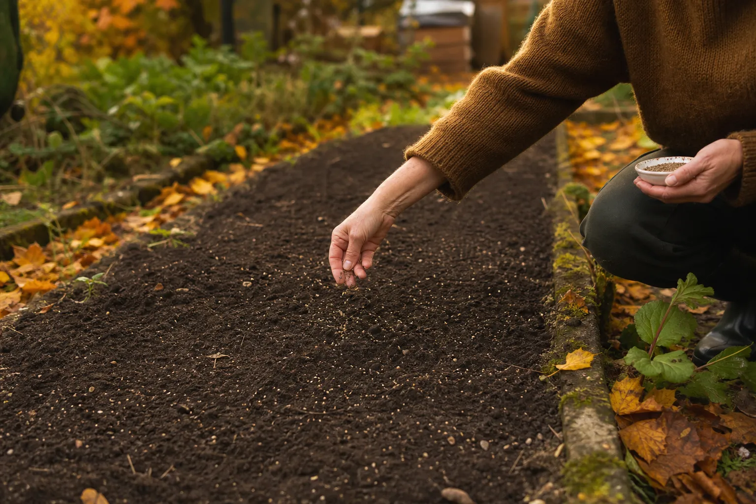 Blumensamen im Herbst säen: welche Blüten du jetzt direkt ins Beet bringst