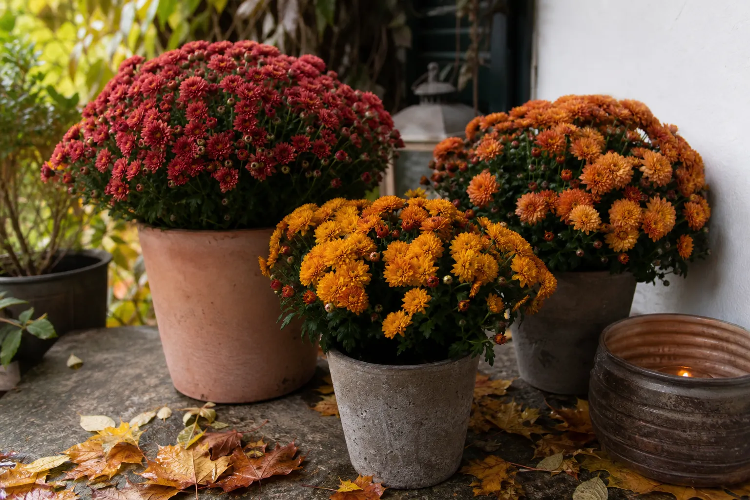 Chrysanthemen im Topf pflegen: So blühen sie den ganzen Herbst durch