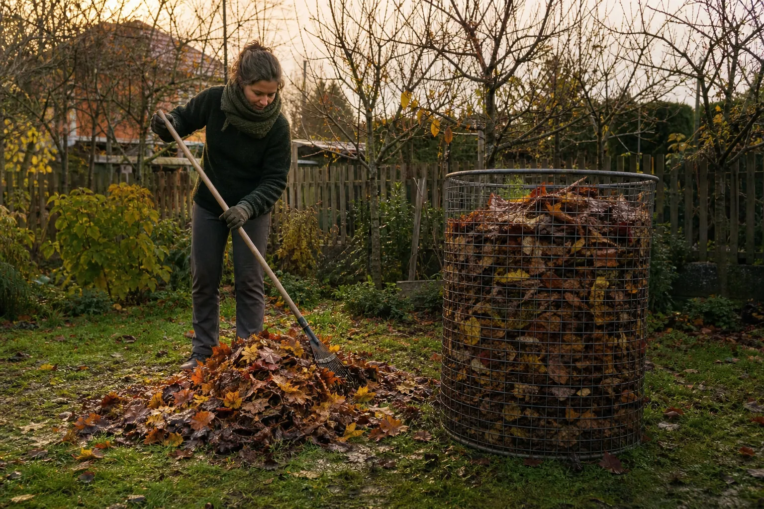 Lauberde selber machen: aus Herbstlaub wird torffreie Gartenerde