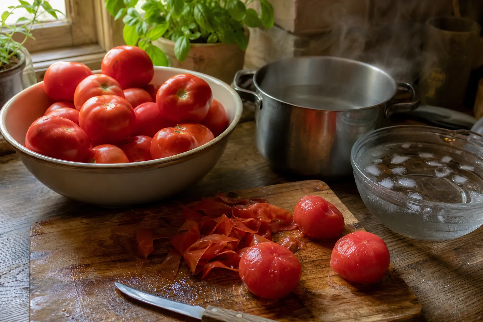 Tomaten häuten: die einfachste Methode – und was du mit den Schalen machst