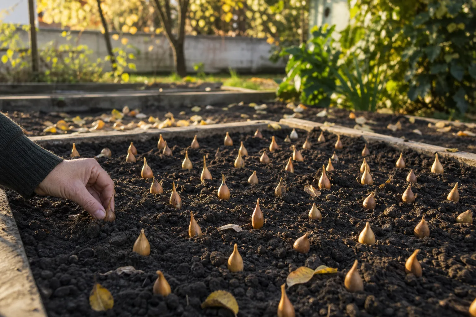Winterzwiebeln stecken: Zwiebeln im Herbst pflanzen für die frühe Ernte