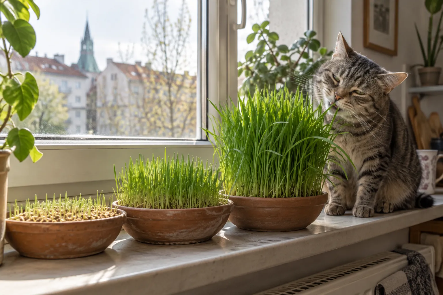 Katzengras selber ziehen: in zwei Wochen vom Korn zum Topf