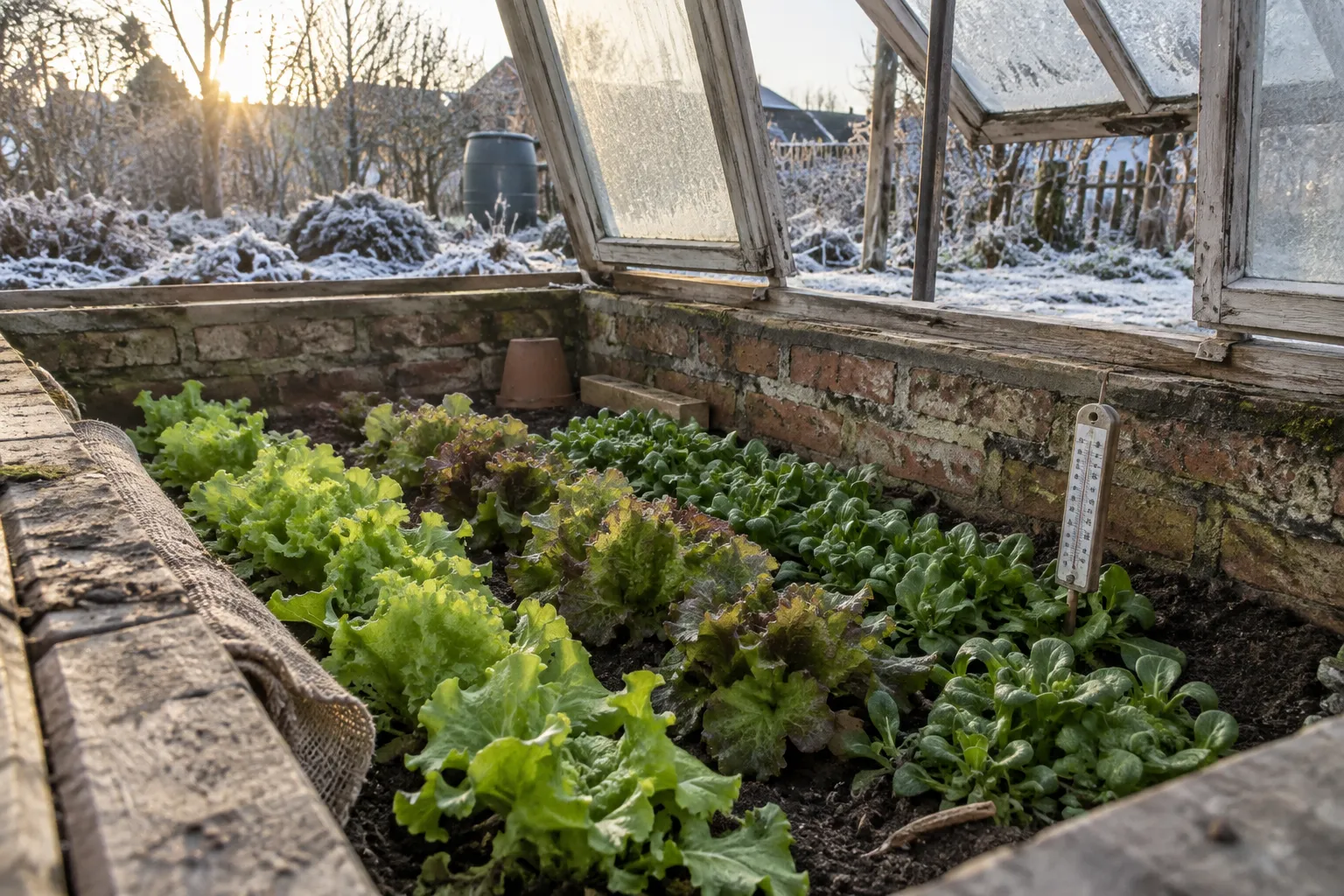 Mistbeet bauen: ernten, wenn draußen Frost liegt