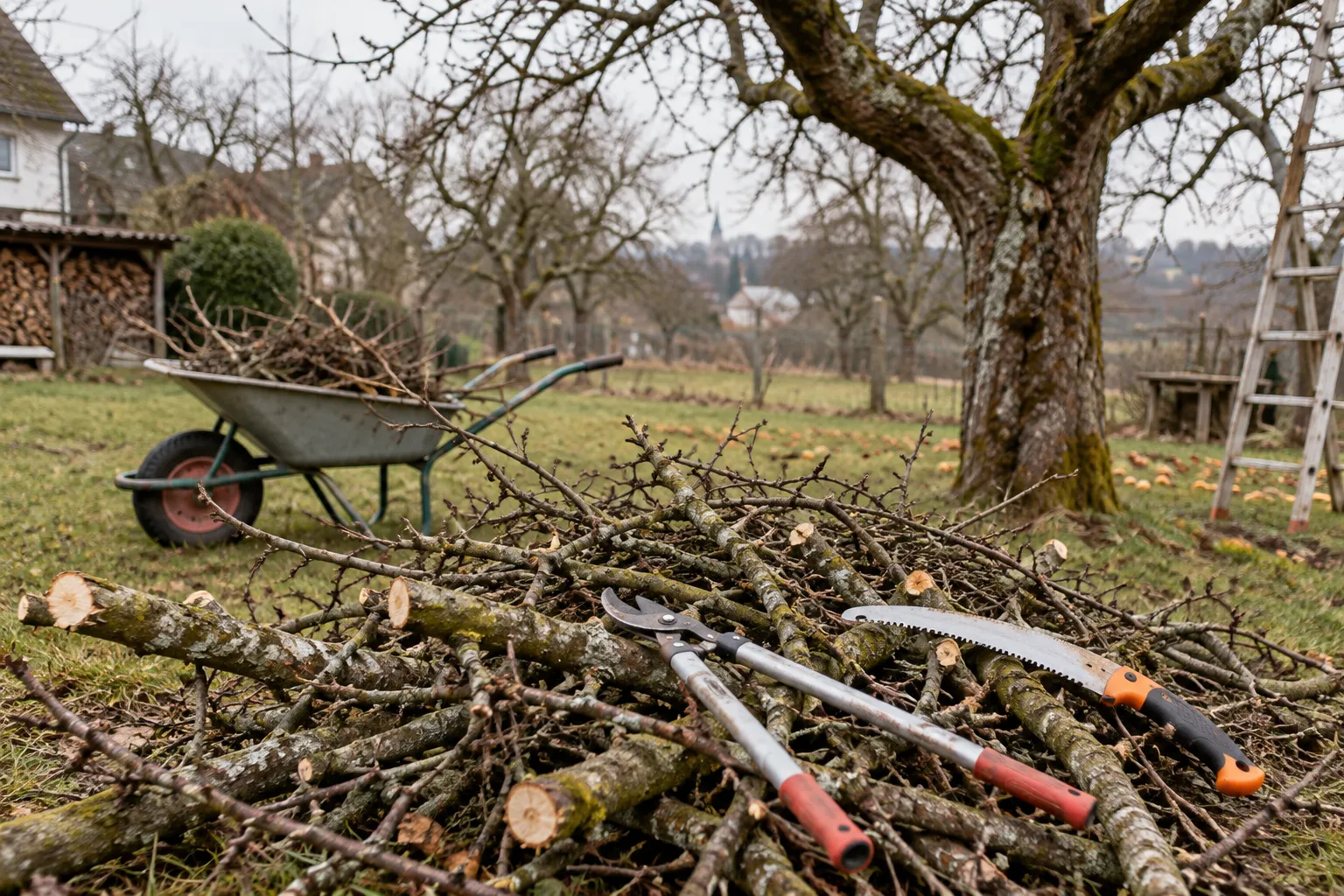 Obstbaum-Schnittgut verwerten: 9 Wege für Äste und Zweige