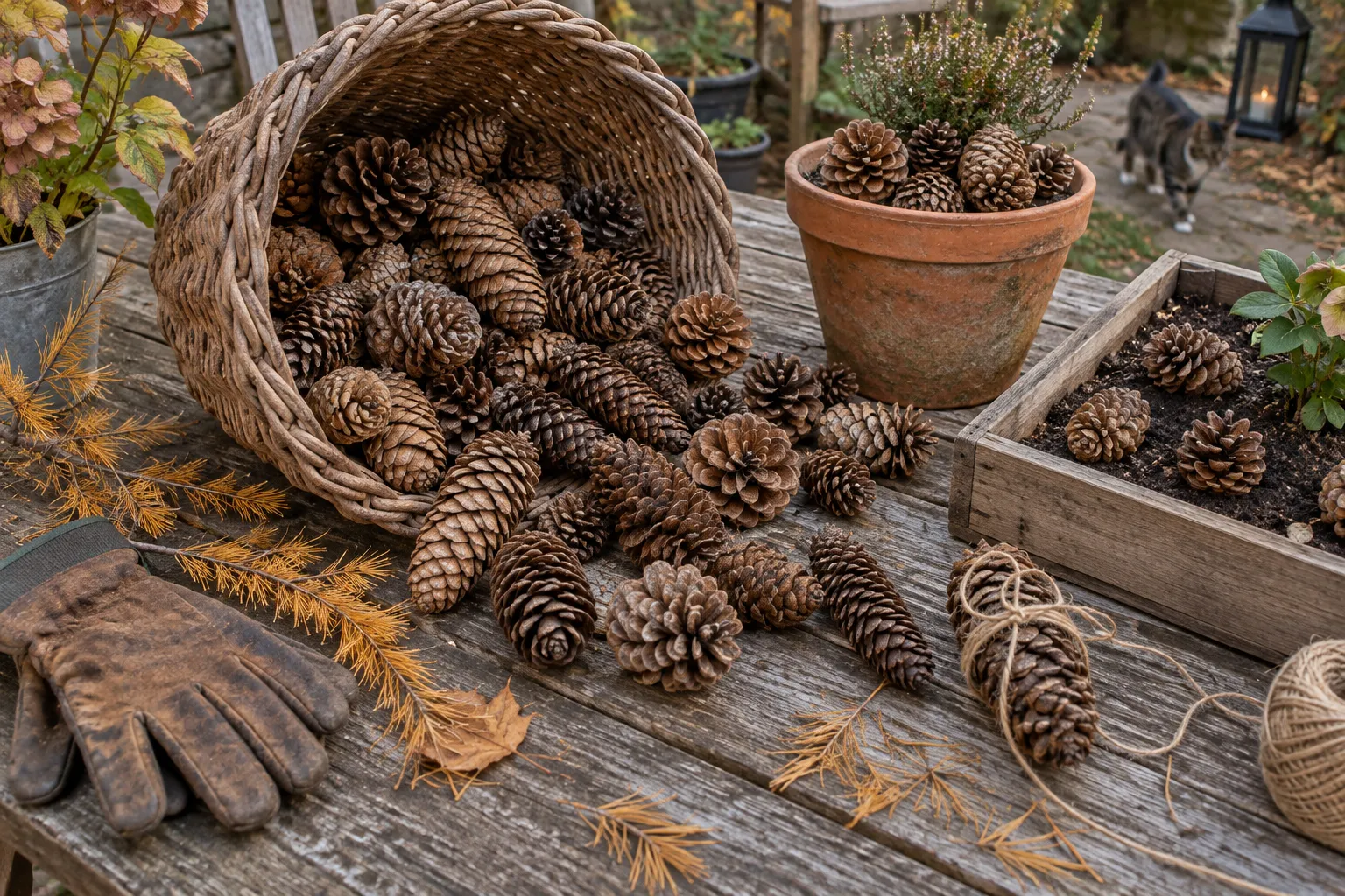 Tannenzapfen verwenden: 10 Ideen für Garten, Beet und Wohnung
