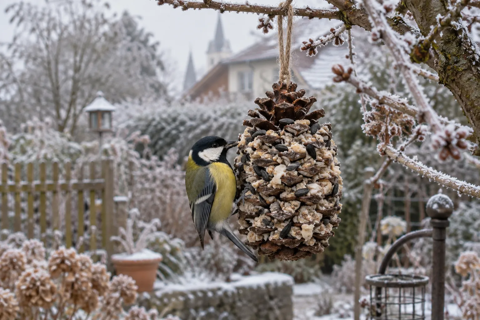 Vogelfutter aus Zapfen selber machen: die netzfreie Alternative zum Meisenknödel